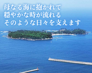 母なる海に抱かれて穏やかな時が流れるそのような日々を支えます